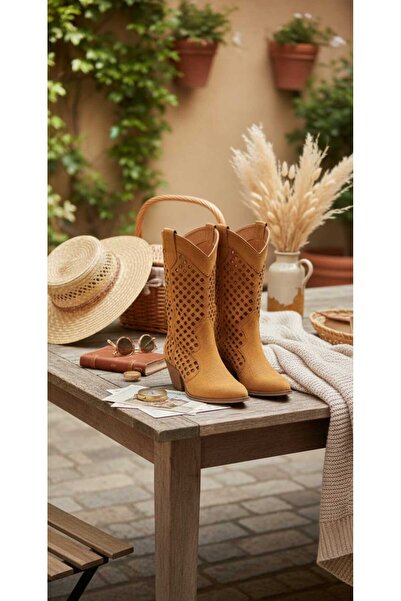 Frosty Καλοκαιρινές μπότες καουμπόι σε απόχρωση ταμπά