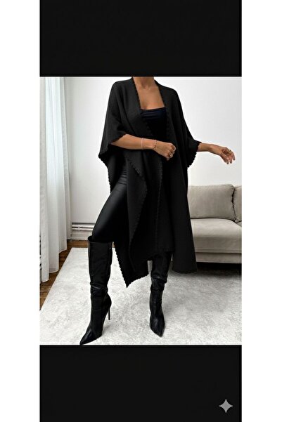 yardıtekstil Poncho Winter Stylish and Elegant Knitwear
