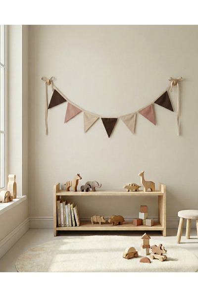 wenucapartyshop Bohemian Cotton 7-Piece Streamer Wall Decoration, Earth & Pow...