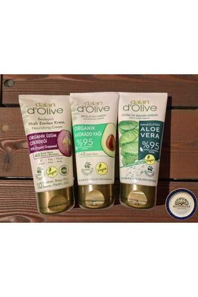 Dalan D'Olive 3-Piece Care Set - Grape Seed, Avocado & Aloe Vera Nourishing H...