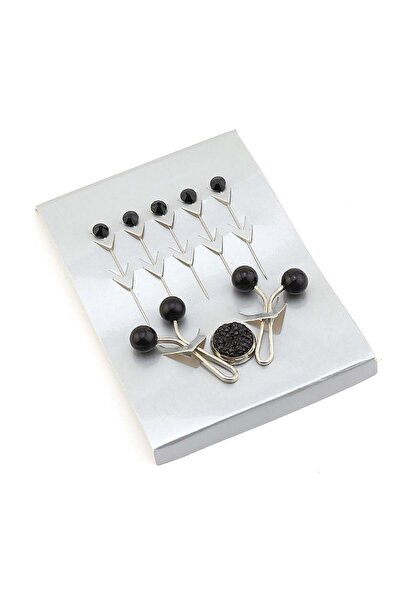 Tradinyom Luxury Hijab Fix Set – 5 İğne + 2 Klips + Mıknatıslı Şal Aksesuar Seti