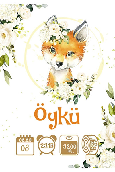 Reysa Tasarım Cute Fox Themed Age Chart