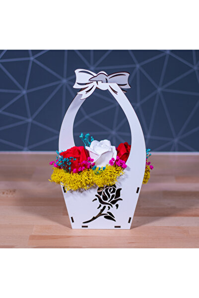 Creators of Crafts MDF Basket Gift for Martisor