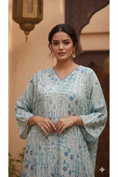 Maison Emarat All over Zari Printed premium Botanical Jalabiya