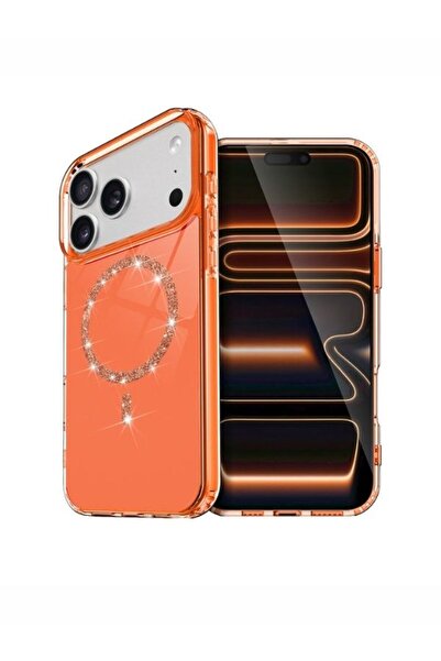 Massemr iPhone 17 Pro Max Evi̇l Diamond Magsafe Compatible Premium Stone Deta...