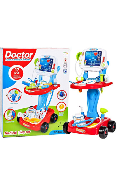 GT1 Set de Rol Complet Interactiv si Creativ, Micul Doctor, Carucior pe 4 Rot...