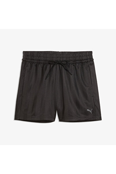 Puma P League 3 Kadın Siyah Antrenman Şortu