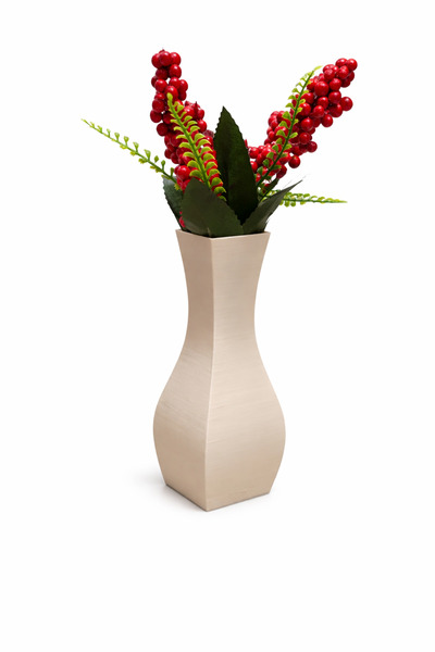 formix3d Modern Dekoratif Vazo – Minimal Tasarım 3D Baskı Bej Salon & Ofis Ma...