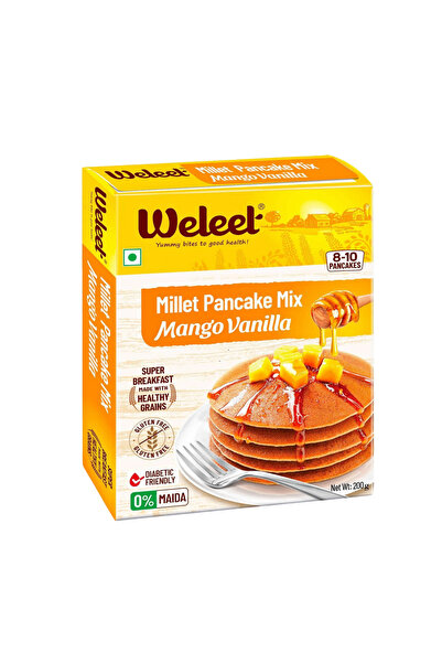 WELEET مزيج فطائر الدخن بنكهة المانجو والفانيليا 200 غرام