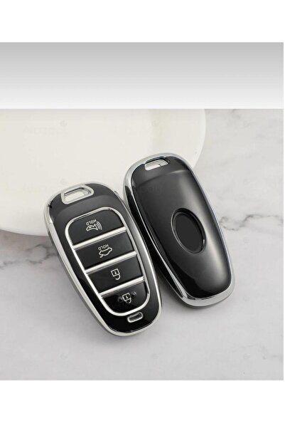 ÖZEN KEYS غطاء مفتاح نانو لهيونداي توسان وسانتا في موديلات 2021-2022، لون أسو...