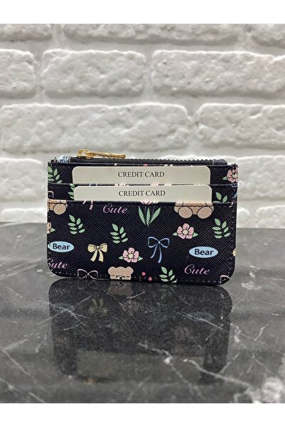 MODEL CÜZDAN Kadın Kartlık Ayıcık Desenli Cüzdan