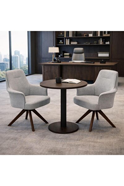 KRONSIT Scaun sala sedinte PREMIUM, VINO, design executive, picioare lemn, confort sporit, gri inchis