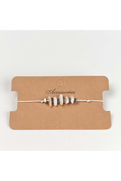 JİMNY JEWELRY Nodi Natural Stone & Hematite Macrame Bracelet