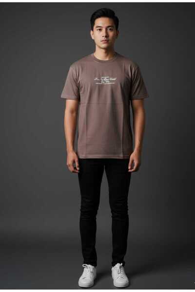 EAS GİYİM Oversize Front and Back Printed T-Shirt