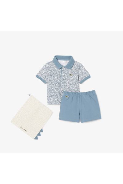 Lacoste Printed Baby Set with Bag - 4J8459-00-I0N