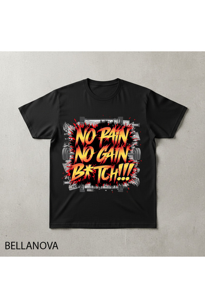 bellanova Premium Μαύρο Βασικό Αθλητικό T-shirt