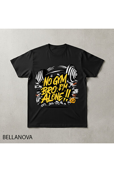 bellanova Premium Μαύρο Βασικό Αθλητικό T-shirt