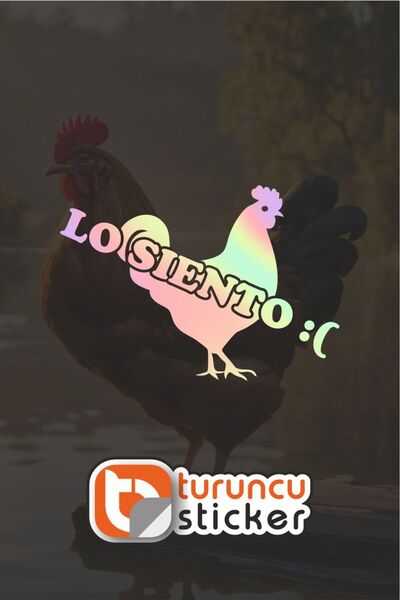 Turuncu Sticker أنا أشعر بالأسف :( ويلسون... ملصق لاصق مقاس 20x14 سم - ملصق ل...