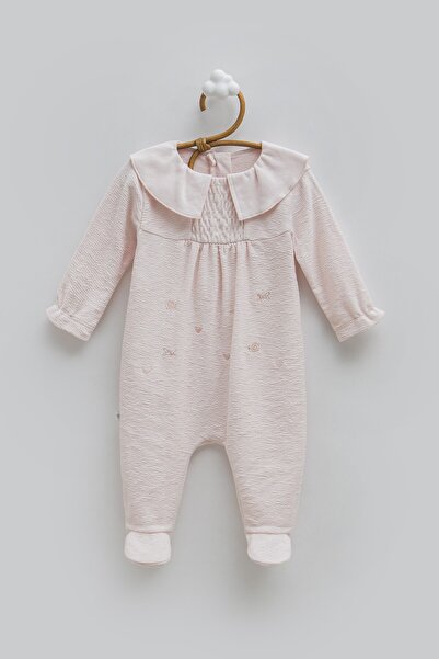 Caramell 100% Cotton Baby Girl Romper with Embroidery and Baby Collar (1-3, 3...