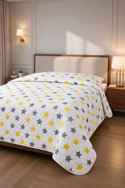 VENTİ VENTİSCA Overnight Cotton Double Quilted 200 X 230 cm Multi-Purpose Bed...