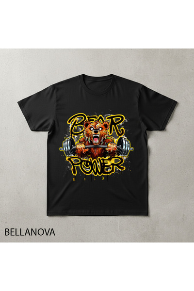 bellanova Premium Μαύρο Βασικό Αθλητικό T-shirt