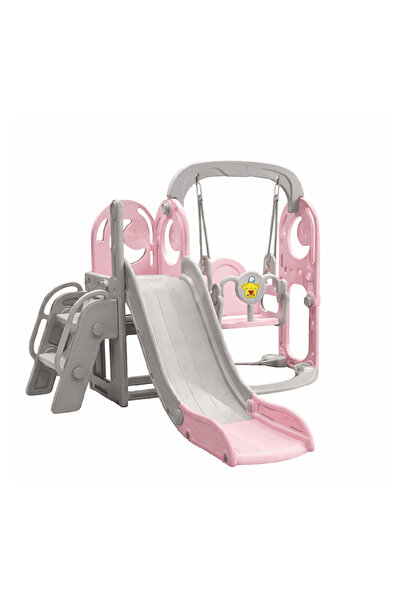 ALBADER 2-in-1 Kids Slide and Swing Set with Safety Belt, Indoor Outdoor Todd...