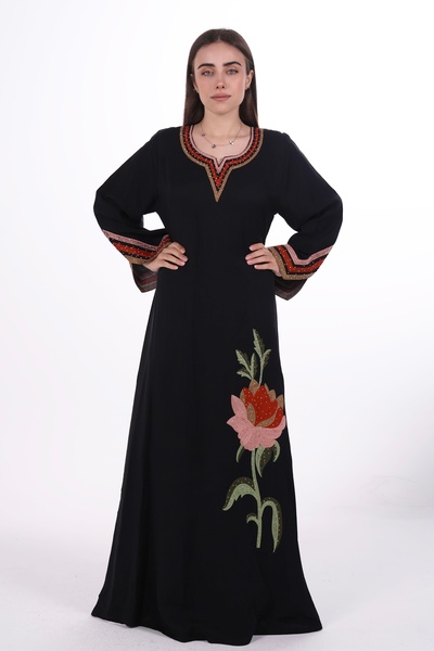 al bent al sharqieh Women's embroidered wide jalabiya dress