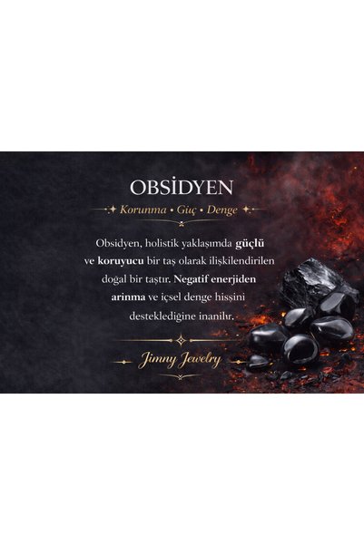 JİMNY JEWELRY سوار نودي من الحجر الطبيعي والهيماتيت بتصميم مكراميه