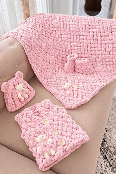 Alize Puffy Bebek Seti | Hediyelik | Patik&Bere&Yelek&Battaniye