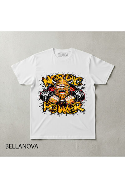 bellanova Premium ΛΕΥΚΟ Βασικό Αθλητικό Μπλουζάκι