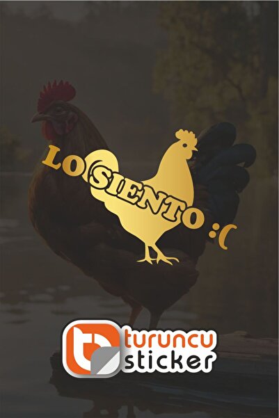 Turuncu Sticker أنا أشعر بالأسف :( ويلسون... ملصق لاصق مقاس 20x14 سم - ملصق ل...
