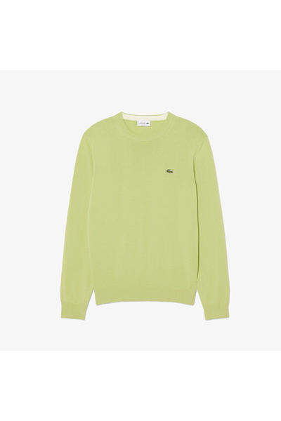 Lacoste Monochrome Crew Neck Cotton Sweater - AH1985-00-UYB