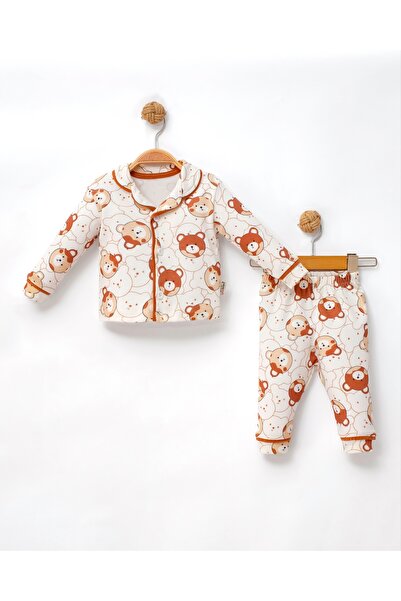 zumino Teddy Bear Patterned Boys' Pajama Set