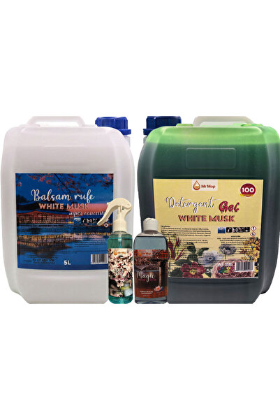 MrMop DISCOUNT Package White Musk: Detergent + Conditioner + Perfume Essence ...
