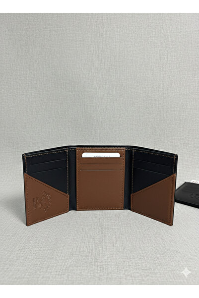 tesbihciniz Modern Design Faux Leather Foldable Wallet