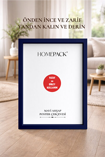 HOMEPACK Debeli plavi okvir za poster 20x30, prazan okvir, debeli okvir PLAVI...