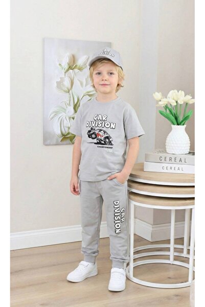 Milanlı Kids طقم صيفي للأولاد مع قبعة كهدية