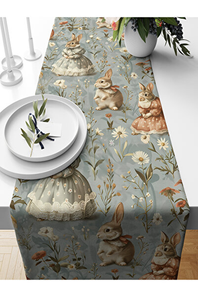 Bertille Home Seria de primăvară 140x40 cm Runner imprimat digital (Paște de ...