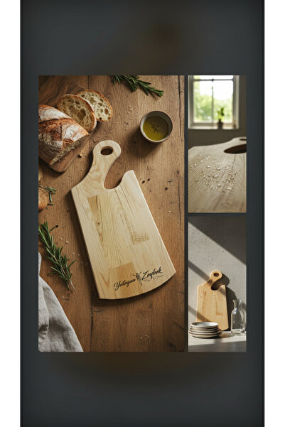 Yatağan Zeybek لوح تقطيع خشبي طبيعي متعدد الاستخدامات