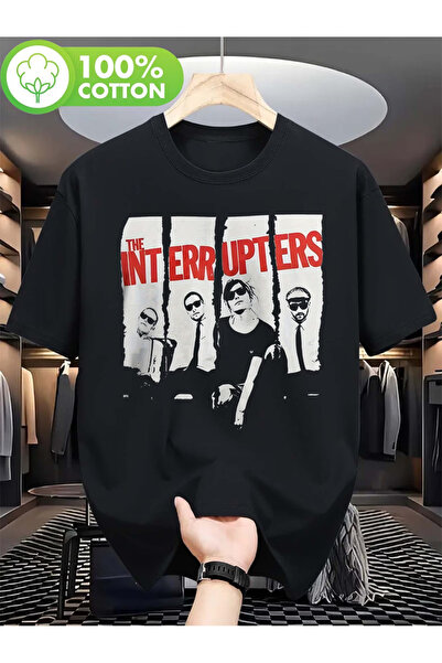 Rayan & Hoor Style Black Printed Oversize Cotton Crew Neck T-Shirt