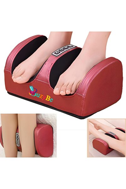 BuzyBe جهاز تدليك القدمين شياتسو مع خاصية التسخين وبكرة تدليك الساق لتخفيف آل...