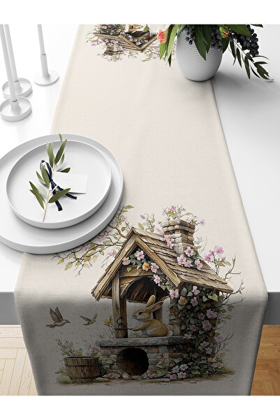 Bertille Home Seria de primăvară 140x40 cm Runner imprimat digital (Paște de ...