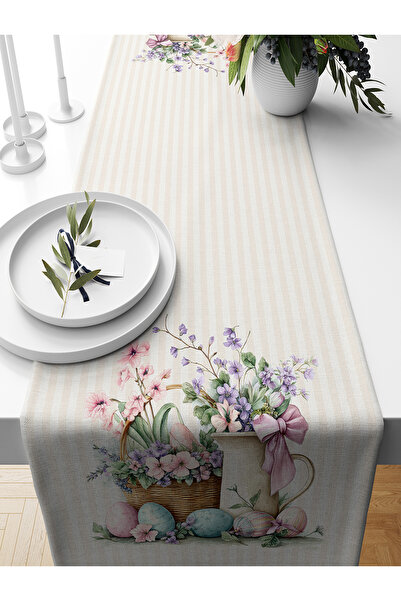 Bertille Home Seria de primăvară 140x40 cm Runner imprimat digital (Paște de ...