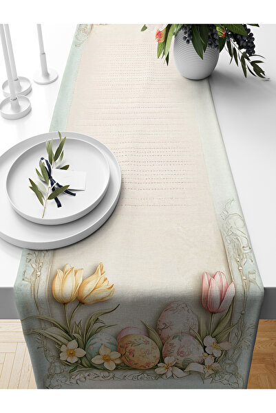 Bertille Home Seria de primăvară 140x40 cm Runner imprimat digital (Paște de ...