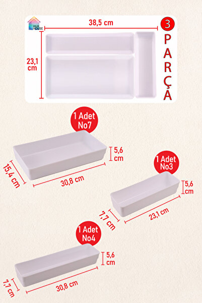 color house White Color 3 Piece Mini Set Ladle Wooden Spoon Holder Serving Sp...