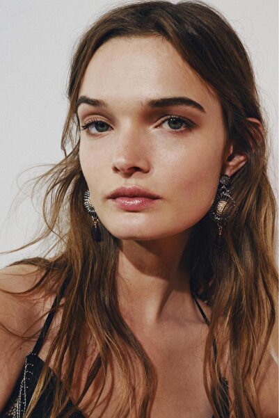 Liora Women Accessories Lwa Flower Beaded Shiny Stone Earrings