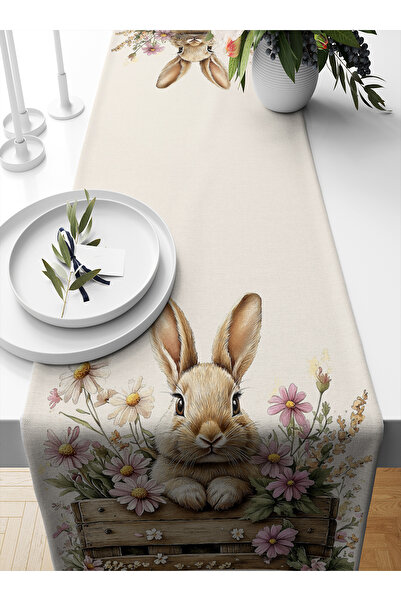 Bertille Home Spring Series 140X40 cm Digital Printed Runner (Spring Easter E...