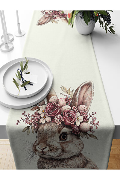 Bertille Home Seria de primăvară 140x40 cm Runner imprimat digital (Paște de ...