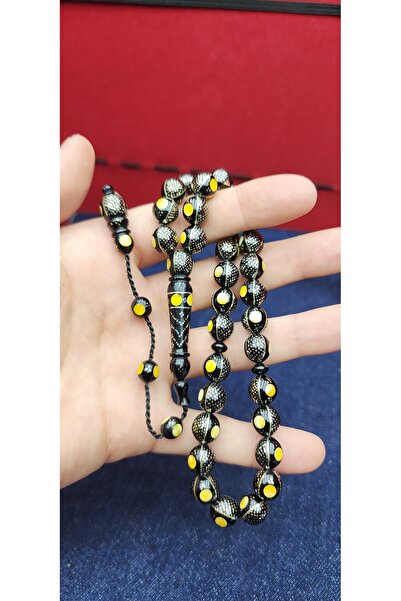 tesbihciadam Natural Kuka Wood Engraved Prayer Beads – Stylish and Elegant Gift