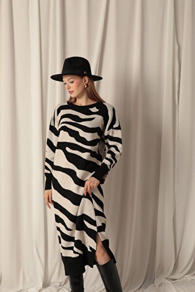 Abalı Yeni sezon kışlık üzün elbise